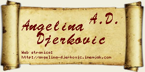 Angelina Đerković vizit kartica